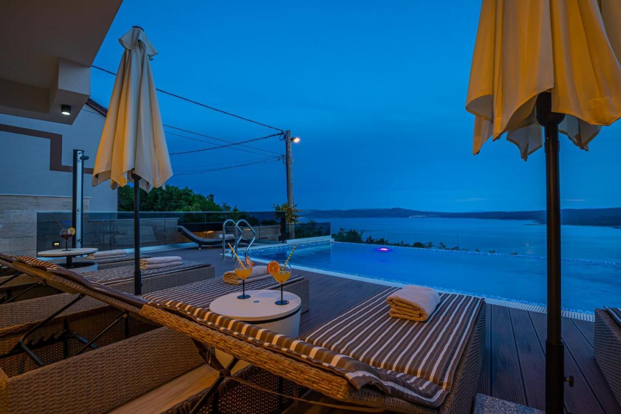 Villa Marassi With Heated Pool, Hot Tub And Sauna Crikvenica Esterno foto